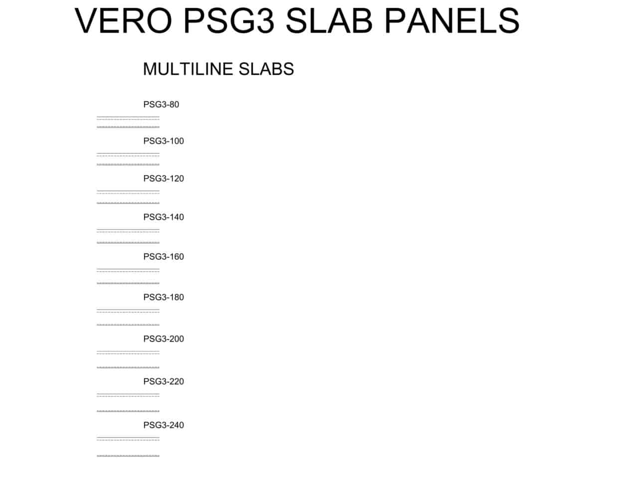 Vero_ML_PSG3 Slab Panels