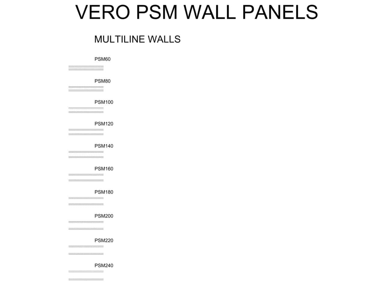 Vero_ML_PSM Wall Panels