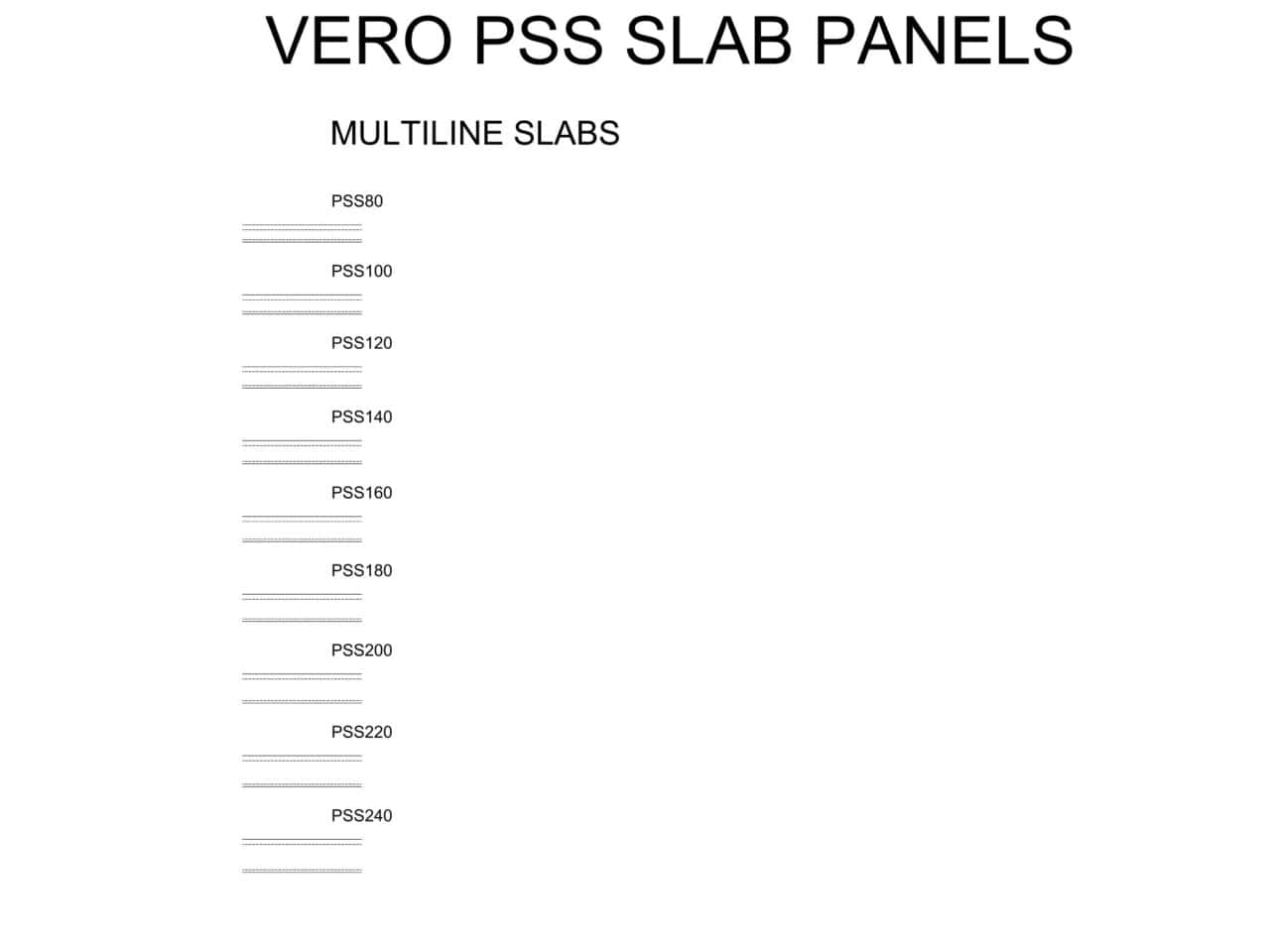 Vero_ML_PSS Slab Panels